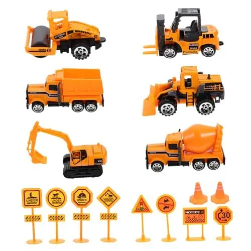Produktbild: DRESSOOS 1 Satz Baufahrzeug Spielzeug Rayan-Spielzeug für Kinder Jungenspielzeug Baggerspielzeug Kinderspielzeug verkehrszeichen Spielzeug Toy car technisches Fahrzeug Autospielzeug Plastik