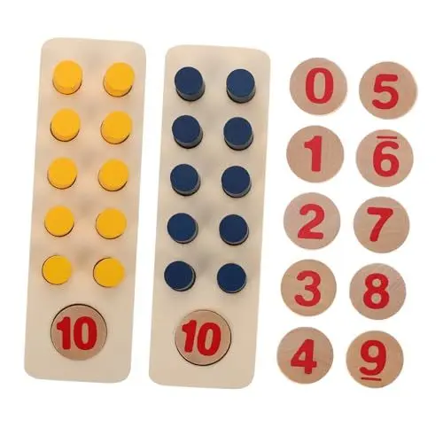 Produktbild: DRESSOOS 1 Satz Denkspielzeug Mathe-Lehrmittel Zahlenzuordnungsspielzeug Kinder holzspielzeug für Kinder mathespiele pädagogisches Mathespielzeug Kinder unterrichten Spielzeug