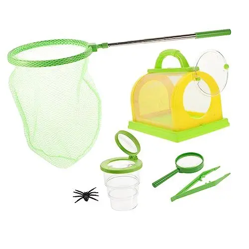 Produktbild: DRESSOOS 1 Satz Insektenbeobachtungsset Spielzeug für draußen Kinderwerkzeuge Bausatz Zuschauer Fall Kinder Outdoor Spielzeug Kinder draußen Spielzeug Fangset Käfig Fangvakuum Stoff Green