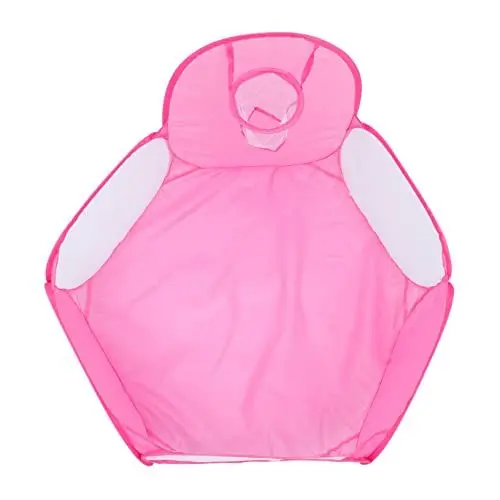 Produktbild: DRESSOOS 1 Satz Kinderzelt Bällebad Mit Korb Krabbellaufstall Für Babys Kinder Spielen Zelt Zelthaus Für Kinder Spielzeug Für Kinder Zelt Bällebad Spielzelt Badespielzeug Rosa