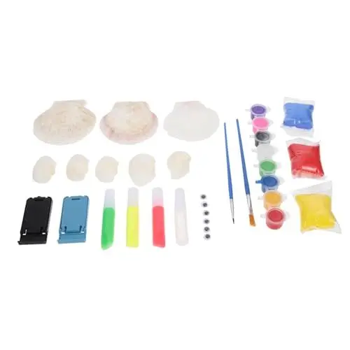 Produktbild: DRESSOOS 1 Satz Muschelmalerei fertige leere Muscheln DIY-Graffiti-Spielzeug Kinder handbemalte Muscheln kinder entwicklung kindliche entwicklung Spielsachen färben Handbemalungsset Nylon