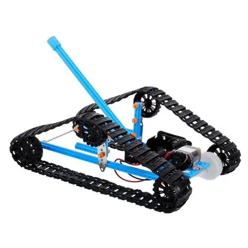 Produktbild: DRESSOOS 1 Satz Raupenfahrzeugmodell Die Autos Roboter DIY Zusammenbauen Auto Spielzeugbausatz DIY Gebäude Autobausatz Elektrofahrzeugmodell Spielzeug DIY Technikexperimente