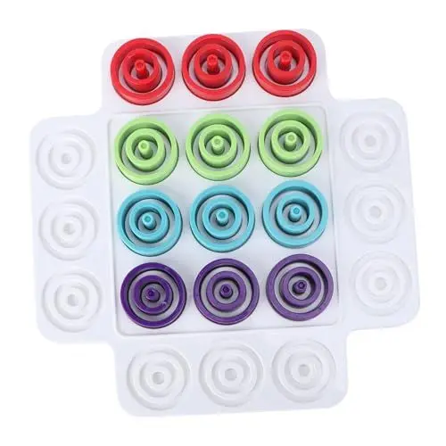 Produktbild: DRESSOOS 1 Satz -Toe Lernspielzeug für Kinder Schachbrett Pädagogisches Spielzeug interaktives Spielzeug logikspiele Interaktives Spielspielzeug Puzzlespielzeug für Kinder Plastik