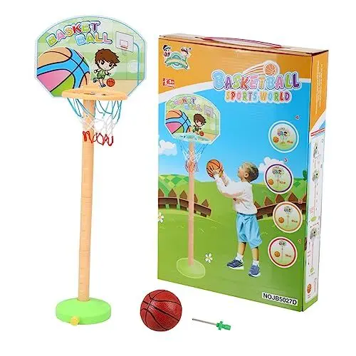 Produktbild: DRESSOOS 1 Set Kinder Basketballständer Basketballkorb Spielzeug Für Kinder Kinderspielzeug Basketball Indoor Basketballspiel Spielzeug Indoor Basketball Kinderbasketball