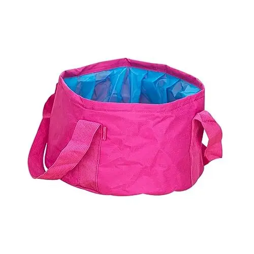 Produktbild: DRESSOOS 15l Camping-wasserbecken - Faltbarer Behälter Leicht Zu Verstauen Ideal Zum Wandern & (rosy)