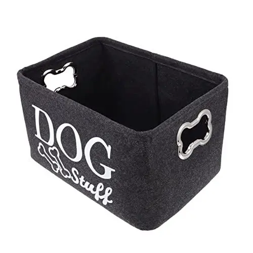 Produktbild: DRESSOOS 1 Stück Karton Aufbewahrungskorb für Haustiere hundespielzeug Box Hunde spielzeugkorb Pet Spielzeug Korb Spielzeugbehälter für Haustiere Knochenform Aufbewahrungskiste Hundebox