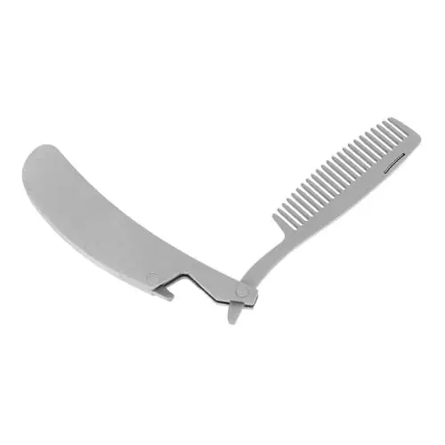 Produktbild: DRESSOOS Bartbürste Zusammenklappbarer Haarkamm Mini-styling-tool Für Barthaar Tragbar Gratfrei Sanft Zur Haut