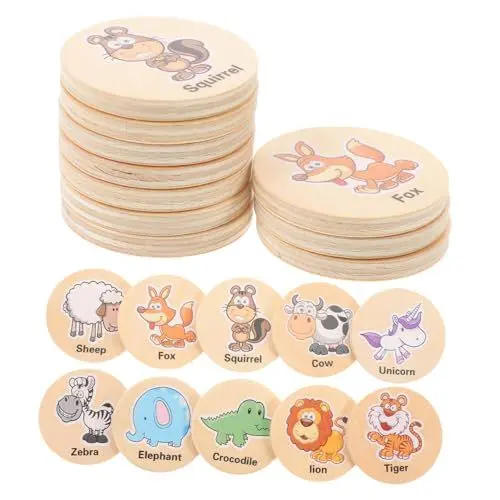 Produktbild: DRESSOOS 20 Stück Früherziehung Denken Und Gedächtnis Schach Kinderspielzeug Kinder Outdoor Spielset Kinderspielzeug Memory Spielkarten Montessori Spielzeug Montessori Lernspielzeug