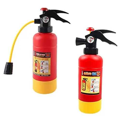 Produktbild: DRESSOOS 2st Wassersprühspielzeug Kidcraft-spielset Für Kinder Jungenspielzeug Feuerwehrmann-kostüm Sommerdeko Kinder Streich Spielzeug Feuerlöscher-innenaufkleber Plastik