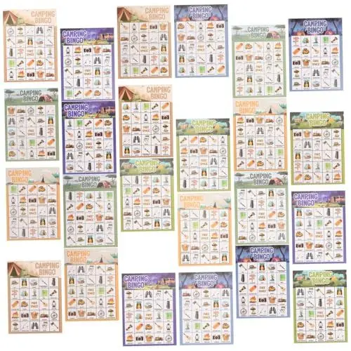 Produktbild: DRESSOOS 33 Teiliges Set Camping Spieltisch Familienspiele Empfang Aktivitätszubehör Camping Zubehör Für Kinder Spiele Für Spiele Für Roadtrips Kinder Camping Spielzeug