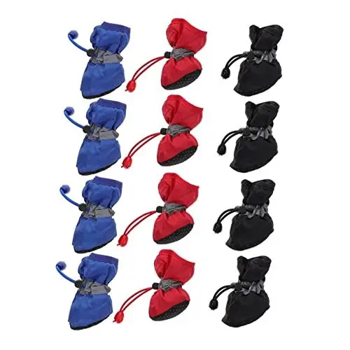 Produktbild: DRESSOOS 3 Sätze Stiefel für Haustierhunde hundeschuhe Hunde Schuhe Haustier im Freien Hündchen-Regenstiefel Regenstiefel für Hunde Regenschuhe großer Hund Schneestiefel wasserfeste Schuhe