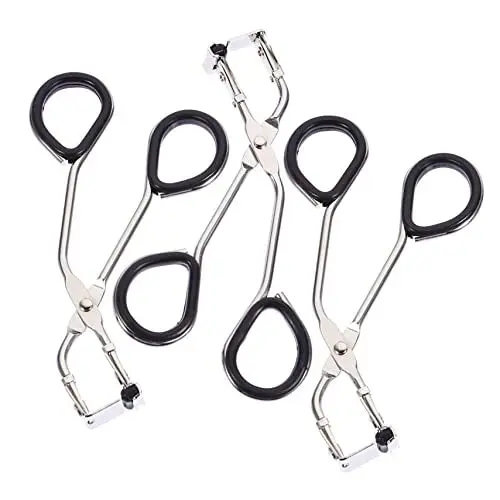 Produktbild: DRESSOOS Wimpernzangen-set Mit Metallstreifen Und Silikonklammern 3 Sets Mit Je 6 Stück Als Reisegeschenk Für Die Familie