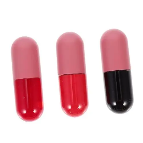 Produktbild: DRESSOOS 3st Lippen Auffüllende Lippentönung Lippenöle Tragbare Lipglosse Lipgloss Mit Diamantschimmer Pflegende Lippenflüssigkeiten Blitzanzug Pflegeöl Lippenvergrößerung Plastik