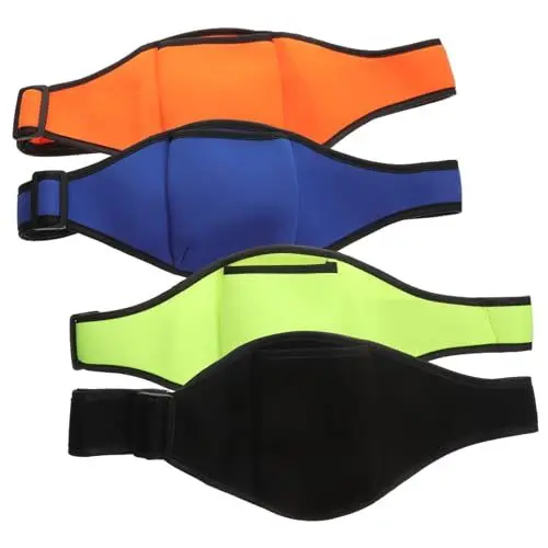 Produktbild: DRESSOOS 4stücke Mikrofongürtel Aus Tauchergewebe Mit Mikrofonhalter-paketen Und Handy-Tasche Für Bühnenarbeiten Und Fitness-kurse