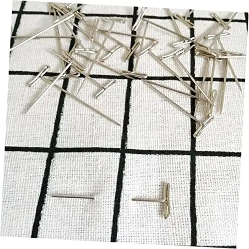 Produktbild: DRESSOOS 50stücke Teiliges Set Aus Mit T-pins Für Perücken Pins Zum Nähen Blockieren Und Stricken Von Perücken Mit Kunststoffbox Zum Aufbewahren Und Transportieren