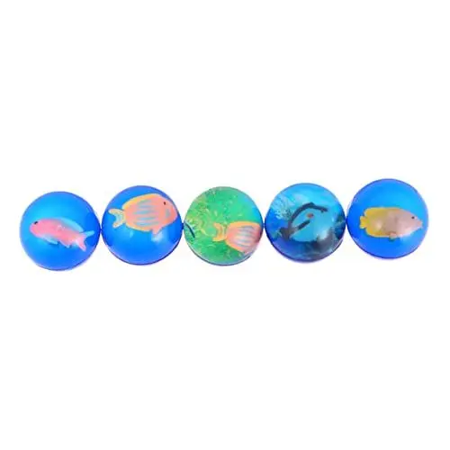 Produktbild: DRESSOOS 5 Stück Transparenter Ball Für Draußen Spielzeug Hoher Sprungball Lustige Hüpfbälle Elastisches Ballspielzeug Kleiner Hüpfball Durchsichtige Hüpfbälle Durchsichtiger