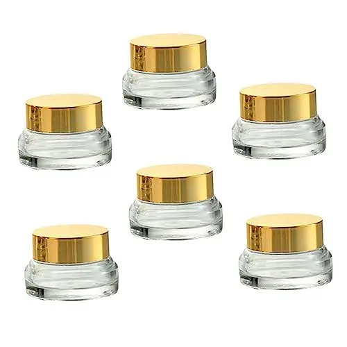 Produktbild: DRESSOOS 6St Sahneflasche lagercontainer Reisegröße Kosmetikflasche glasflaschen mini-fläschchen Leere Lotionbehälter Kosmetikbehälter Reiseglasflasche Cremedose Aluminium