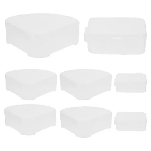 Produktbild: DRESSOOS Make-up-zubehör Kunststoff Make-up-puff- Dreieck Puff Box Kosmetikschwammhalter Set