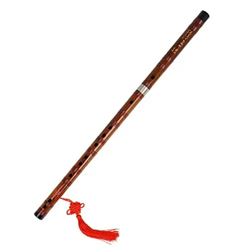 Produktbild: DRESSOOS Bambusflöte Für Anfänger Traditionelles Chinesisches Musikinstrument Leicht Und Tragbar Mit Schönem Muster Dur Für Unterricht Prüfungsvorbereitung Langlebig Und Sicher