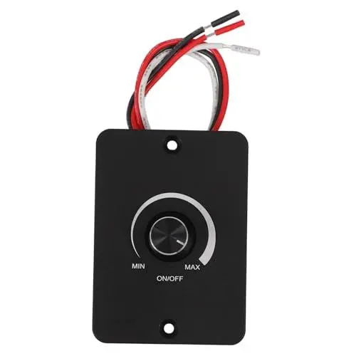 Produktbild: DRESSOOS Dimmer dimmschalter PCL-Luftanschlüsse Lichter schwach runde Wippe Straße Wechselrichter -DC-Wandler Adapter Anhänger Sensor Wohnmobil Lichtschalter RV-Schalter Stk Black