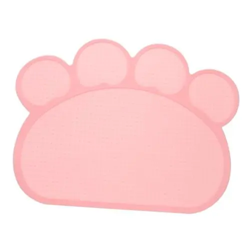 Produktbild: DRESSOOS Hunde- und Katzenfütterungszubehör-Matte rutschfeste Tischset für Haustiere Dicke Matte Dekorative Napfunterlage