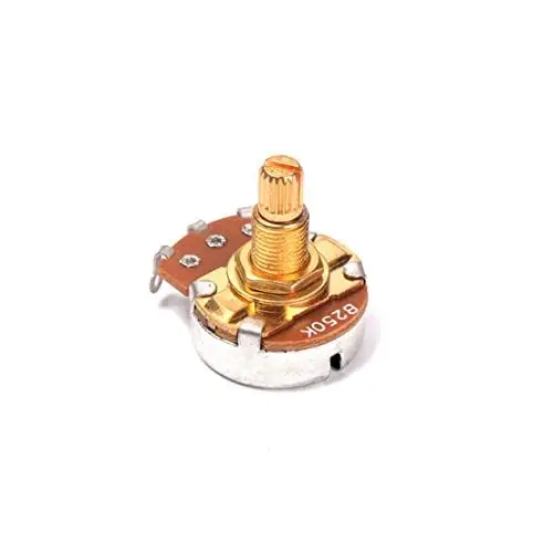 Produktbild: DRESSOOS Guitar Potentiometer Bk Mit Langem Gerilltem Split-schaft Audio-potentiometer Für Lautstärke Und Klangregelung Für Gitarren-upgrades Und Ersatzteile Installieren Und Robust