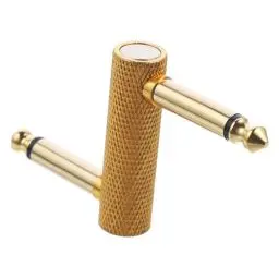 Produktbild: DRESSOOS Gitarren Patch Connector für Effektpedale Geräuschloser Klinkenstecker für Optimale Verbindung Ideal für Gitarrenpedalboards Robuste Bauweise für Langlebige Nutzung