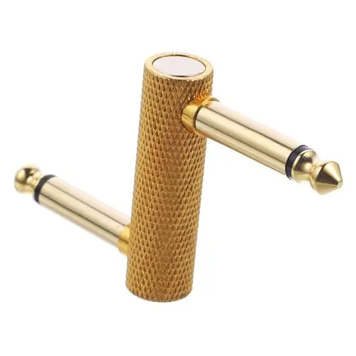 Produktbild: DRESSOOS Gitarren Patch Connector für Effektpedale Geräuschloser Klinkenstecker für Optimale Verbindung Ideal für Gitarrenpedalboards Robuste Bauweise für Langlebige Nutzung