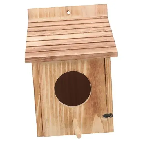 Produktbild: DRESSOOS Hängendes Vogelhaus Aus Holz Garten Nistkasten Zum Nisten Und Bemalen DIY Bausatz Für Kreative Deko Robustes Vogelfutterhaus Für Draußen