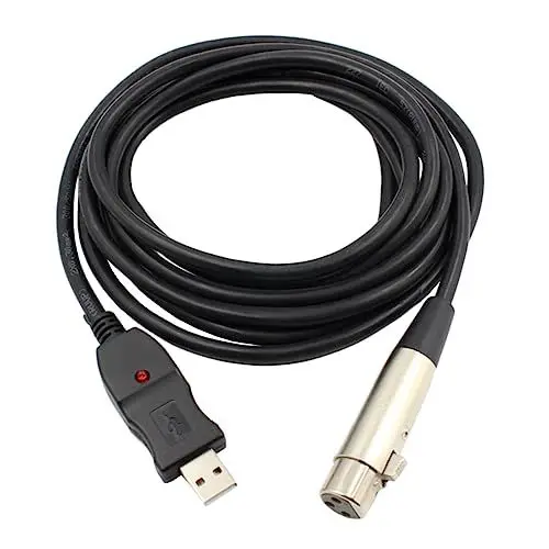 Produktbild: DRESSOOS Usb-auf-kabel-audioanschluss Für Mikrofone Gitarren Und Aufnahmegeräte Ersetzt Defekte Kabel