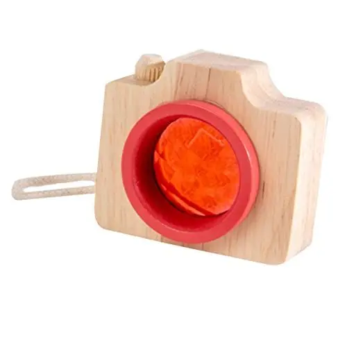 Produktbild: DRESSOOS Kaleidoskop Spiegel Wanddekoration Kinder Tun So, Würden Sie Spielen Outdoor- Gefälschte Kamerastütze Partyspielzeug Party-Spielzeug Pädagogisches Spielzeug Rot Holz