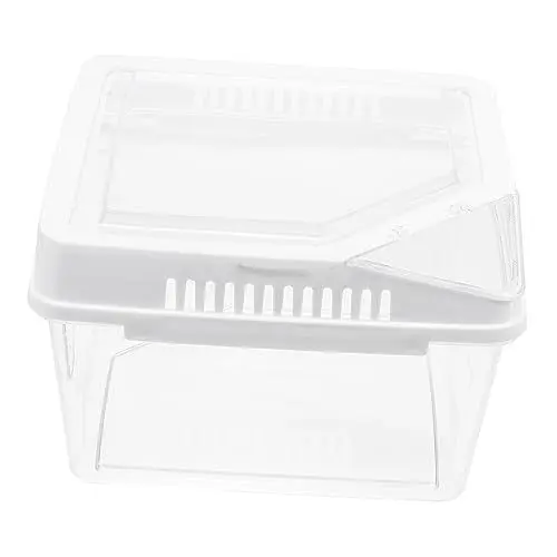 Produktbild: DRESSOOS Kasten Terrarium Krabbeltierbehälter Heimtierbedarf klarer Behälter Zuchtbehälter pet Supplies Kleintier Brutbehälter Haustierzubehör Fall Einer Reptilienzucht Plastik Weiß