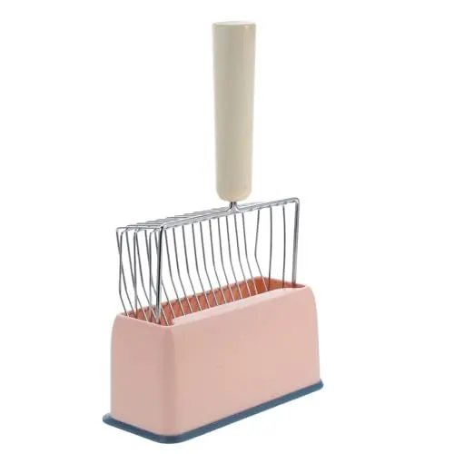 Produktbild: DRESSOOS Katzenschaufel Mit Langem Griff Für Effektives Reinigen Von Katzenklos Langlebig Ergonomisches Design Große Schaufeloberfläche Für Streu Und Kiefernpellets