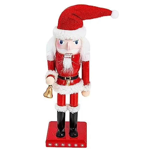 Produktbild: DRESSOOS Weihnachten Nussknacker Schmuck Nussknacker Santa Figur Feine Handwerkskunst Weihnachten