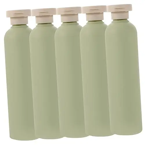 Produktbild: DRESSOOS 5 Stück Nachfüllbare Reiseflaschen Mit Verschluss Kunststoff-quetschflaschen Für Shampoo-lotionen Auslaufsicher Für Unterwegs