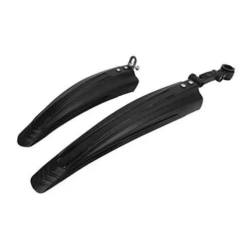 Produktbild: Drfeify Fahrrad-Schutzblech Vorne HintenFahrrad-SchutzblechSchutzblech für Rennrad, 1 Satz Fahrrad-Schutzblech Hochdruck-PVC Verbreitertes Fahrrad-Schutzblech Vorne HintenKotflügel (Black)