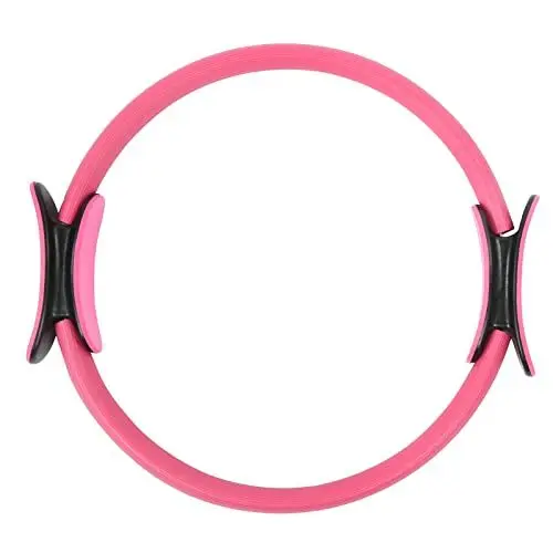 Produktbild: Drfeify Yoga-Ring, Pilates-Ring, Kreis, Fitness-Ring, Griff-Übungsring für Heimtraining (Rosa)