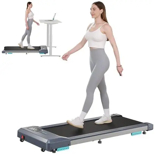 Produktbild: Dripex Laufband Schreibtisch mit 2,5 PS Elektrisches | Walking Pad fürs Homeoffice mit Maximale Einer Laufgeschwindigkeit von 6 km/h | mit LCD-Display für zuhause