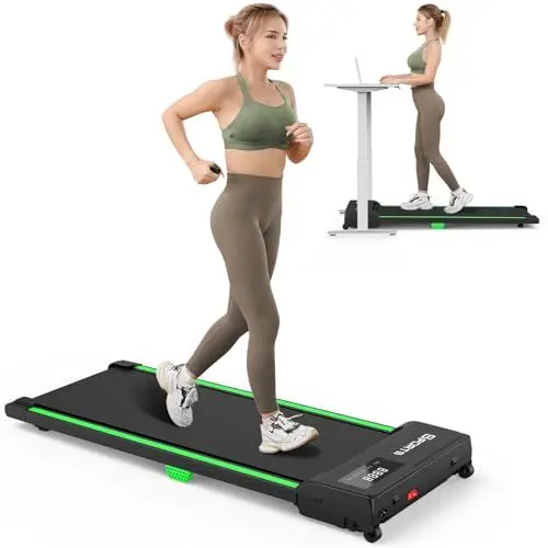 Produktbild: Dripex Laufband für Zuhause, 2.5 PS Elektrisches Walking Pad mit LCD-Display für zuhause- charakteristisch für den besonders platzsparenden Laufband Schreibtisch (Ruß)