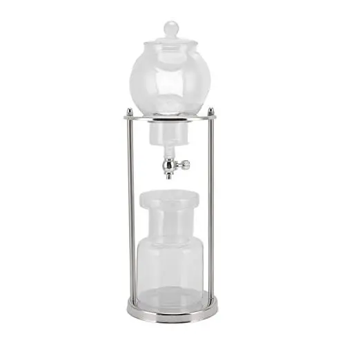 Produktbild: Cold Brew Drip Tower, Edelstahlständer, Eiskaffee-Brühturm für die Küche zu Hause, Transparentes Glas, 600 Ml Fassungsvermögen
