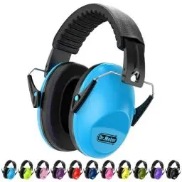 Produktbild: Dr.meter Gehörschutz Kinder, Lärmschutz Kopfhörer Kinder Ohrenschützer Kinder SNR 27dB mit Autismus Schlafen Lernen Schlagzeug Autisten Konzert Blau