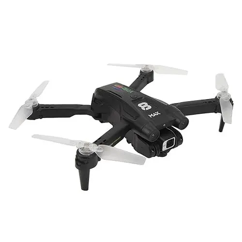 Produktbild: Drohne mit 1080P-Kamera für Erwachsene und Kinder, Faltbarer Ferngesteuerter Quadrocopter mit 360°-Flip, Gesten-Selfie, Höhenhaltung, Gesten-Selfie, 3D-Flips, Spielzeug,