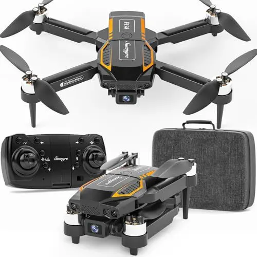 Produktbild: Drohne mit Dual HD Kamera für Kinder, 720P WiFi Live-Übertragung, Handtasche, Waypoint Fly, Headless-Modus, 3D-Flips & Bürstenloser Motor, Drohne mit Kamera für Kinder & Erwachsene