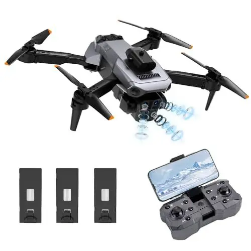 Produktbild: Drohne mit Kamera 4K, DIHOOM RC Drone Quadcopter mit FPV WiFi Übertragung Spielzeug Geschenke für Kinder Erwachsene, 36 Mins Lange Flugzeit, Flip mode, Abflug/Landung mit einer Taste, Headless Modus