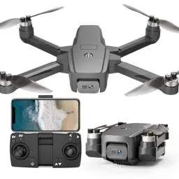 Produktbild: Drohnen mit Kamera Faltbare Drohne für Erwachsene Anfänger, Bürstenloser Motor Windschutzstufe 4 Maximale Fluggeschwindigkeit 40 KM/H, 1080P HD Camera Motorisch Einstellbar Drone RC Quadcopter
