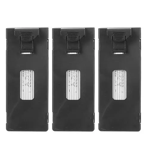 Produktbild: Drohnen-Ersatzbatterie, Quadrocopter-Drohnen-Lithium-Batterie, 3 Stück, Kompakt, 1800 MAh, 3,7 V, mit Kunststoffgehäuse für K3 für E100 für E88Pro für E89