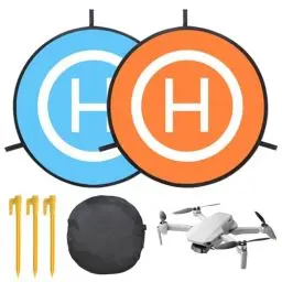 Produktbild: Drone Landing Pad, 55CM/22'' Drohnen Landeplatz, Wasserdichte Faltbare Landung Pads, Drohnen-Landeplatz-Zubehör mit Heringen, für DJI Mavic 2 Pro/Zoom/Mavic Pro/Mavic Air 2/Spark/FIMI X8SE/Mavic Mini