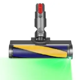 Produktbild: DrRobor Softwalze Bodendüse für Dyson V12 Detect Slim, Elektrischer Soft Roller Bürste Aufsatz mit LED -Leuchten zur Enthüllung Unsichtbarer Staub, Geeignet zum Reinigen von Hartböden Geeignet
