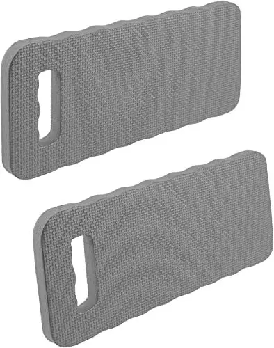 Produktbild: DRSUMLF Kniekissen für Garten 2 Stück Knieschoner Knie-Matte für kniekissen arbeit Arbeiten in Gärten,Häusern und Werkstätten,Bad,Yoga,Beten Und Übung 18 x 40 x 2 cm Grau