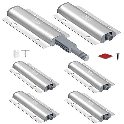 Produktbild: Drucktüröffner Schrank Push to Open Türöffner Jiayi 6 Stück Push Open Magnet Tip On für Türen Möbel Schubladen Drucköffner Schranktür Öffner Druck Magnetschnäpper Drucktüröffner Druckschnapper